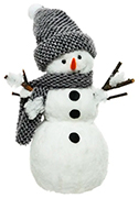 Kaemingk Снеговичок в шапочке 27 см (455707)
