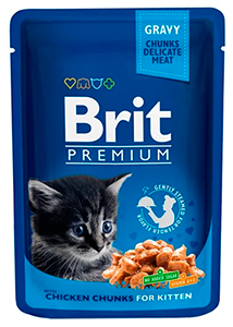 Brit Premium Chicken Chunks for kitten