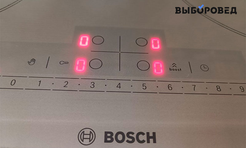 управление варочной панелью