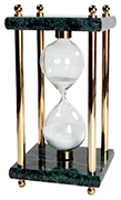 Песочные часы Galant, зеленый мрамор