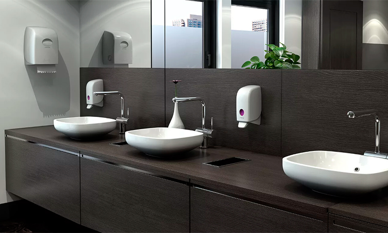 Диспенсер для полотенца и туалетной бумаги