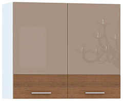 MOBI Кухня Адель мокко/какао Шкаф-витрина, 2 двери