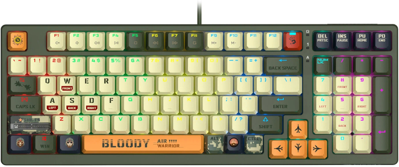 A4Tech Bloody S98 Aviator - Лучшая недорогая клавиатура с классической конструкцией