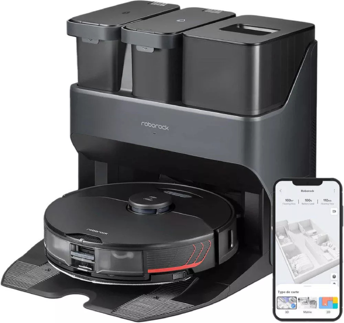 Roborock S7 Max Ultra Black - Лучший робот-пылесос с ультразвуковыми датчиками