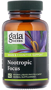 Gaia Herbs «Nootropic Focus» – фитококтейль для подзарядки мозга