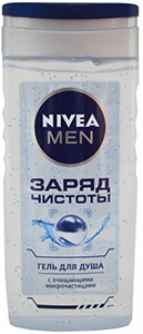 Nivea Men «Заряд чистоты» – гель с массажным эффектом