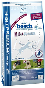 Bosch Mini Junior – высокобелковый корм для щенков мелких пород