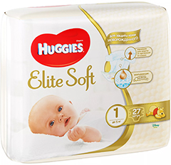 Huggies Elite Soft 1 – дышащие подгузники с максимальной защитой