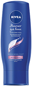 Nivea «Молочко для волос» – самый легкий бальзам