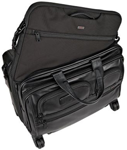 Tumi Alpha 2 Leather Deluxe Brief – мобильный офис на четырех колесах