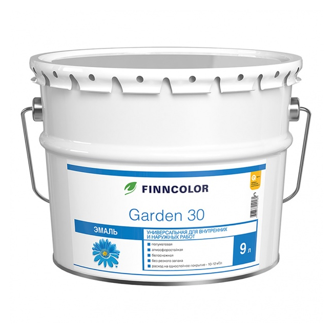 Finncolor Garden 30 9 л — для часто моющихся стен