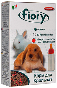 Fiory Superpremium Puppypellet – лучший корм для крольчат