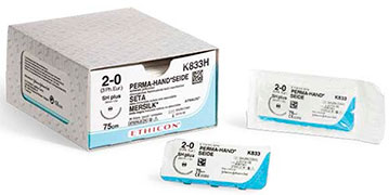 Шелк хирургический 3/0, игла режущая SC-24мм, 184Т