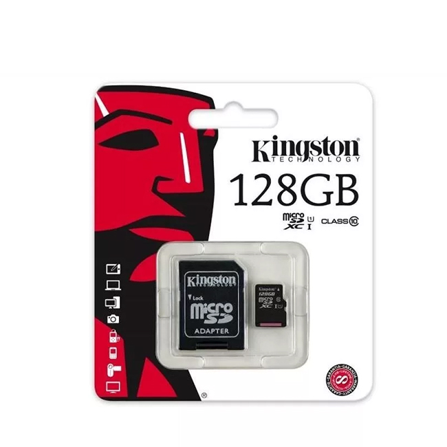KINGSTON microSDXC 128Gb — для надежного сохранения данных