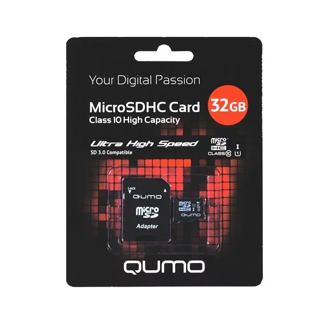 QUMO 32 SDHC10 — для хранения фото в больших объемах